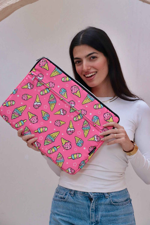 Ice cream laptop sleeve - Copperchio