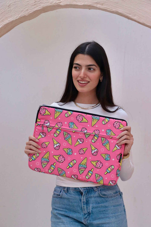 Ice cream laptop sleeve - Copperchio