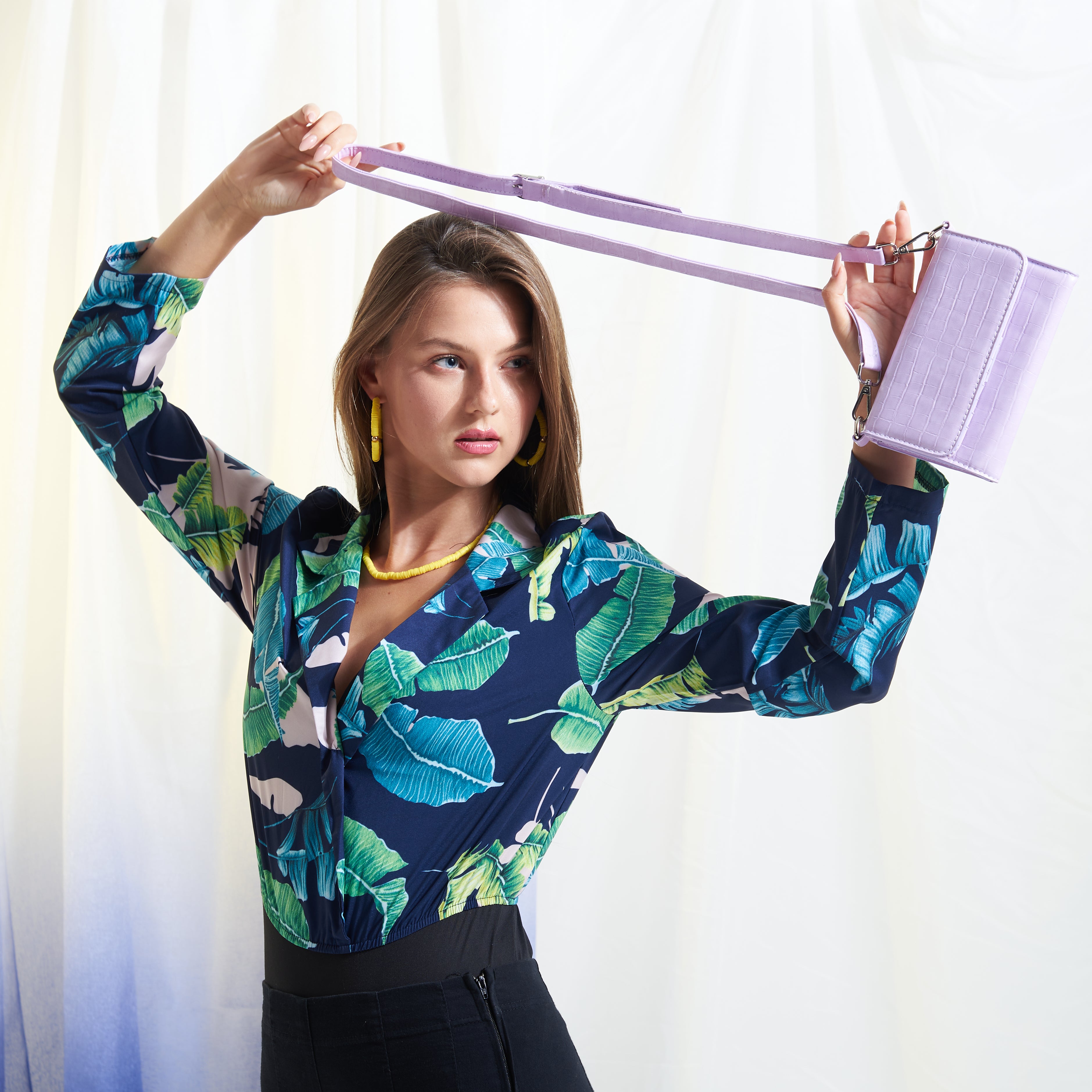 CROSS BAG & POCKET LILAC