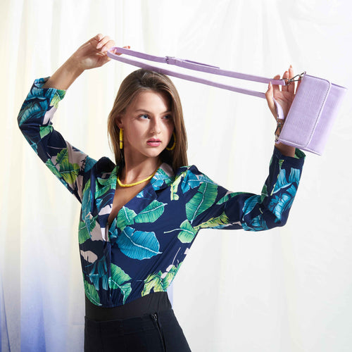 CROSS BAG & POCKET LILAC - Copperchio
