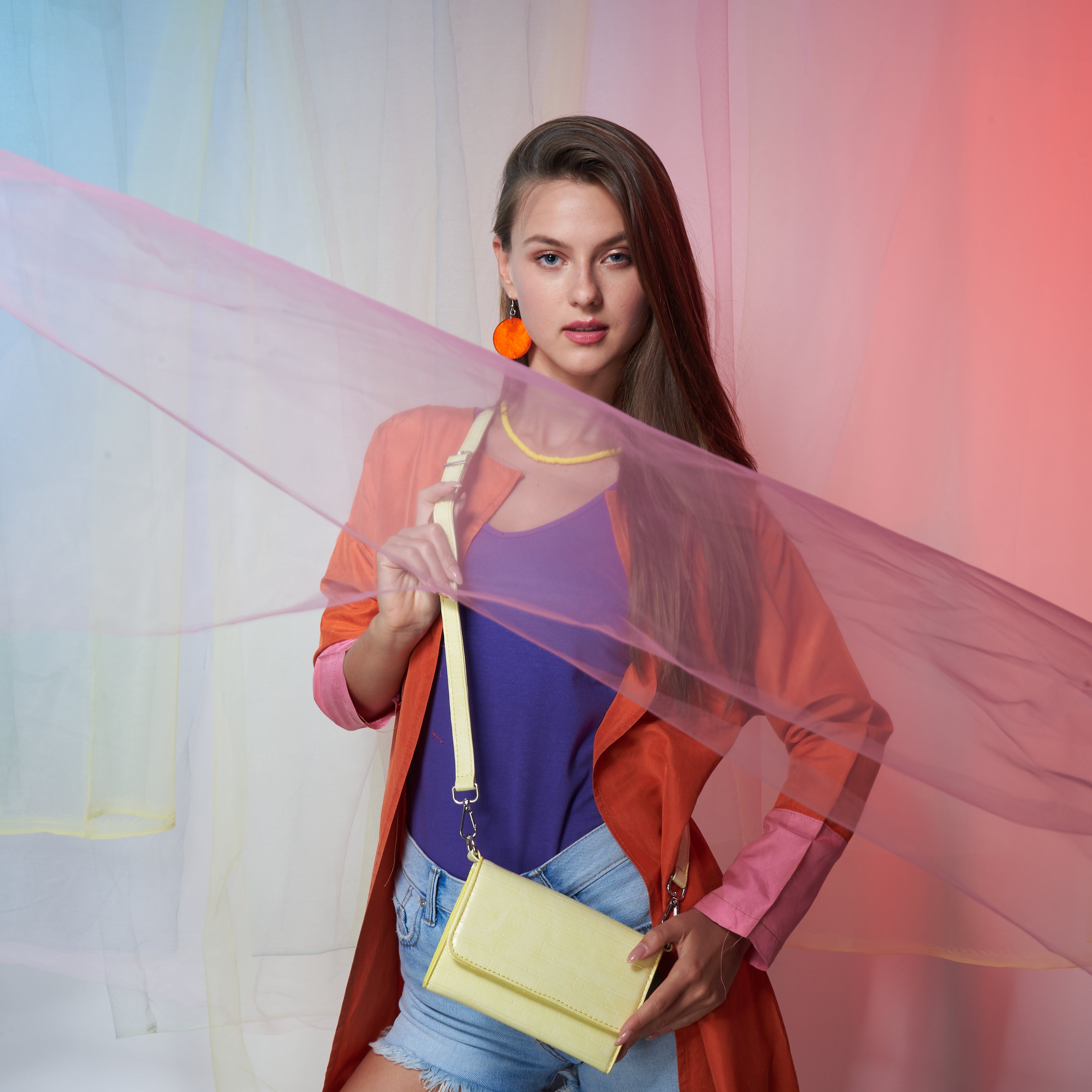 CROSS BAG & POCKET YELLOW