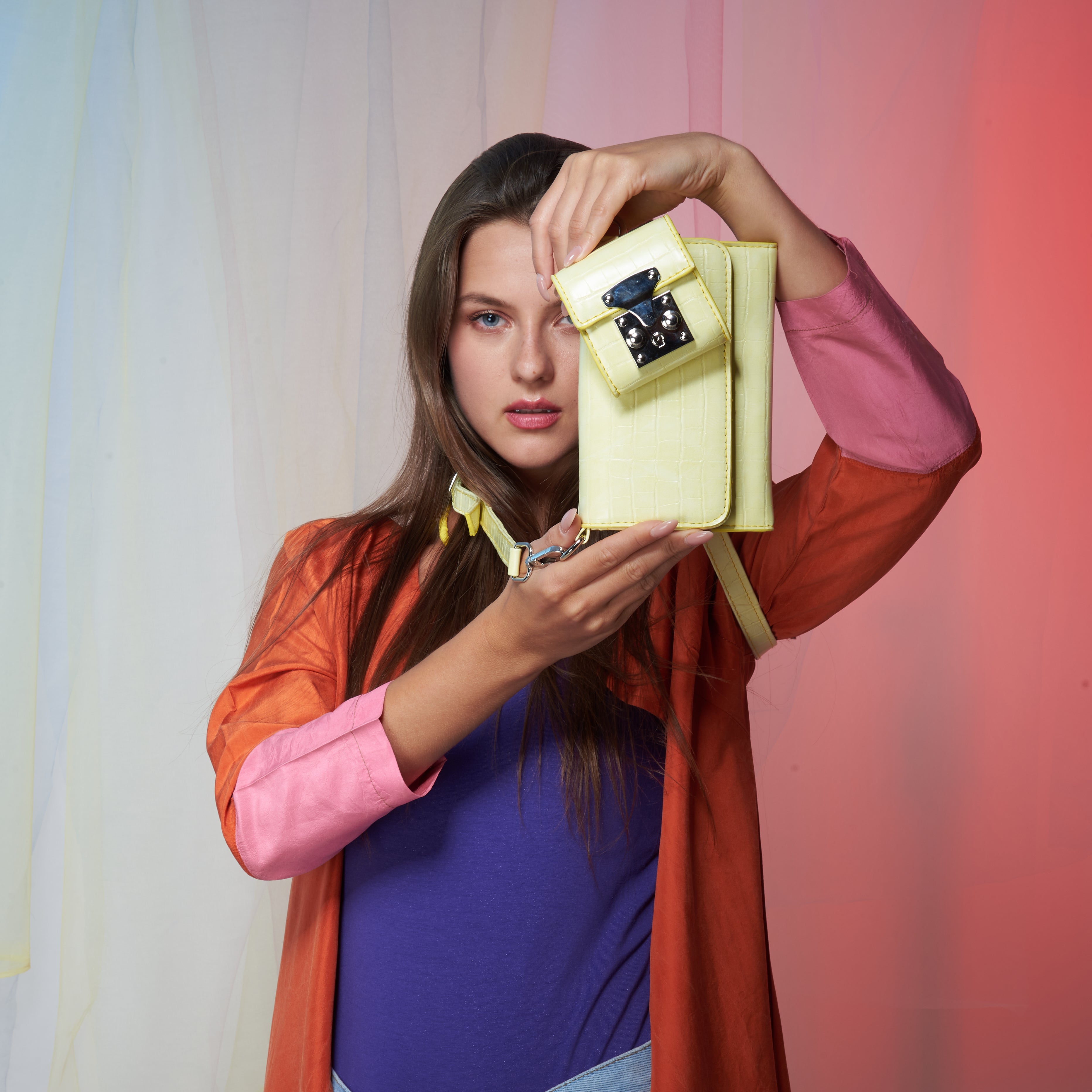 CROSS BAG & POCKET YELLOW