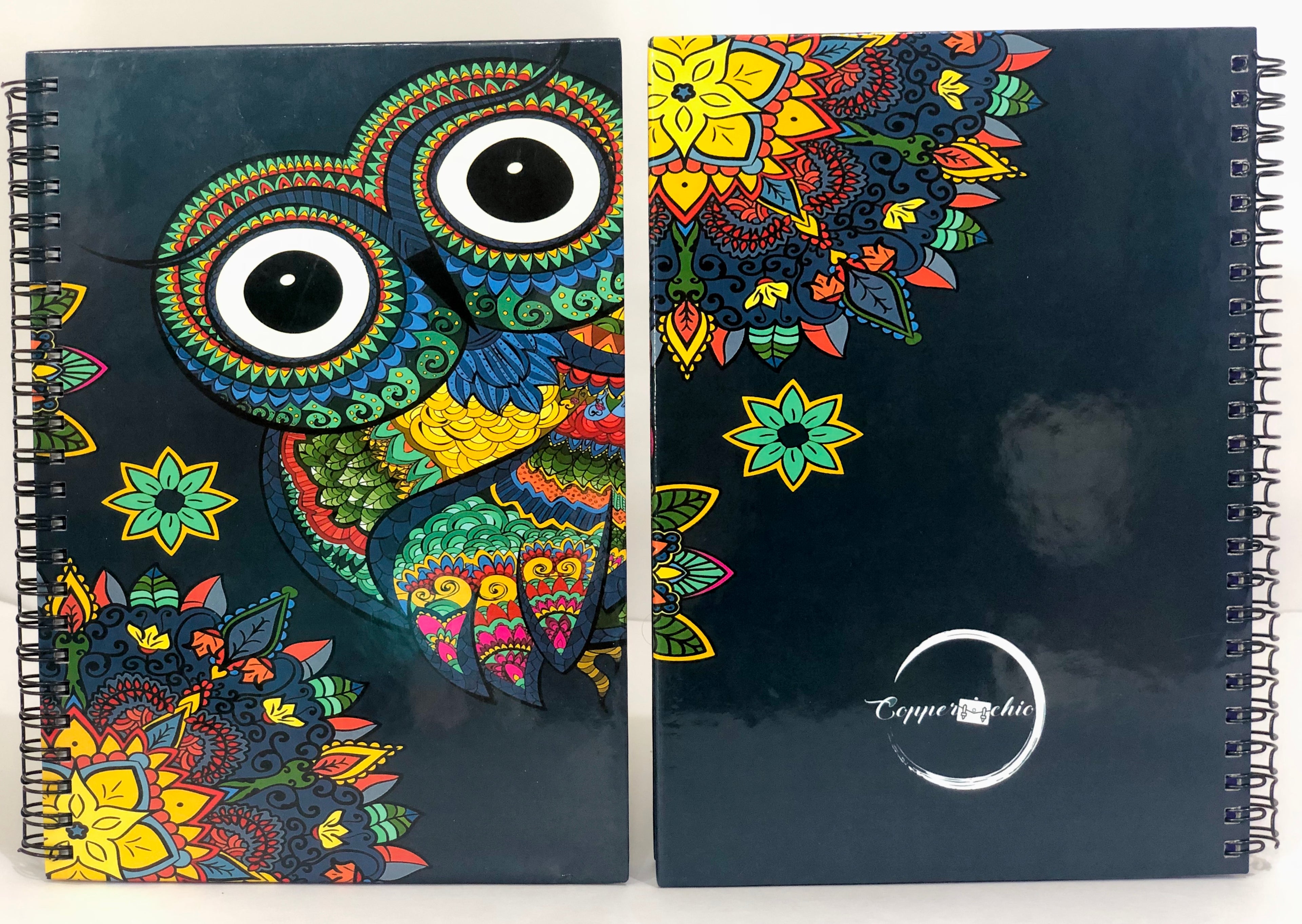Dark blue Owl Notebook
