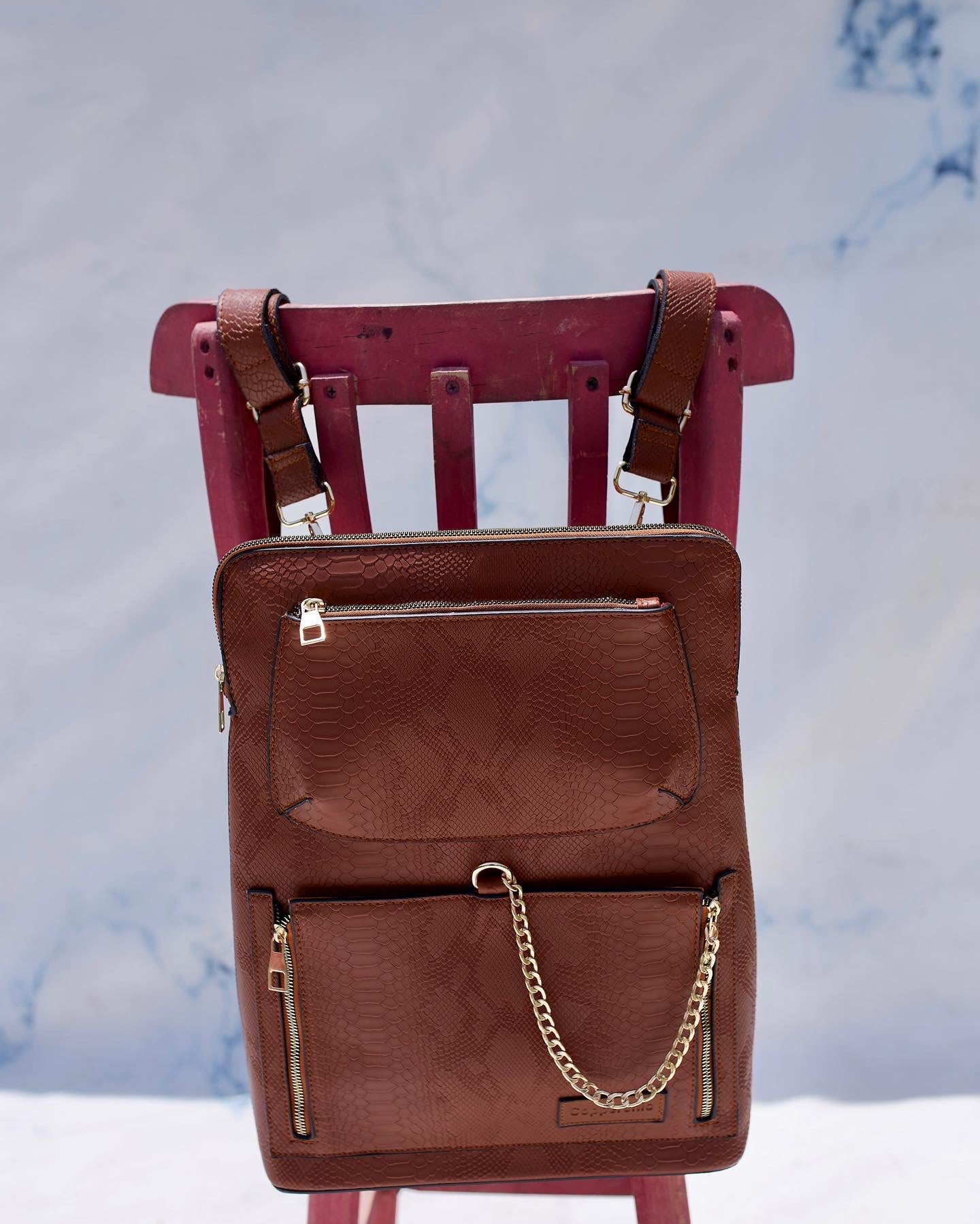 Camel Laptop Backpack