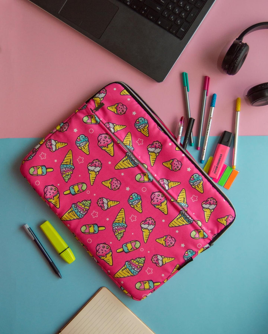 Ice cream laptop sleeve